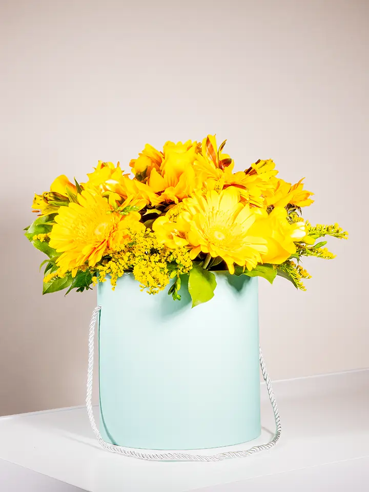 Flower Box fiori gialli